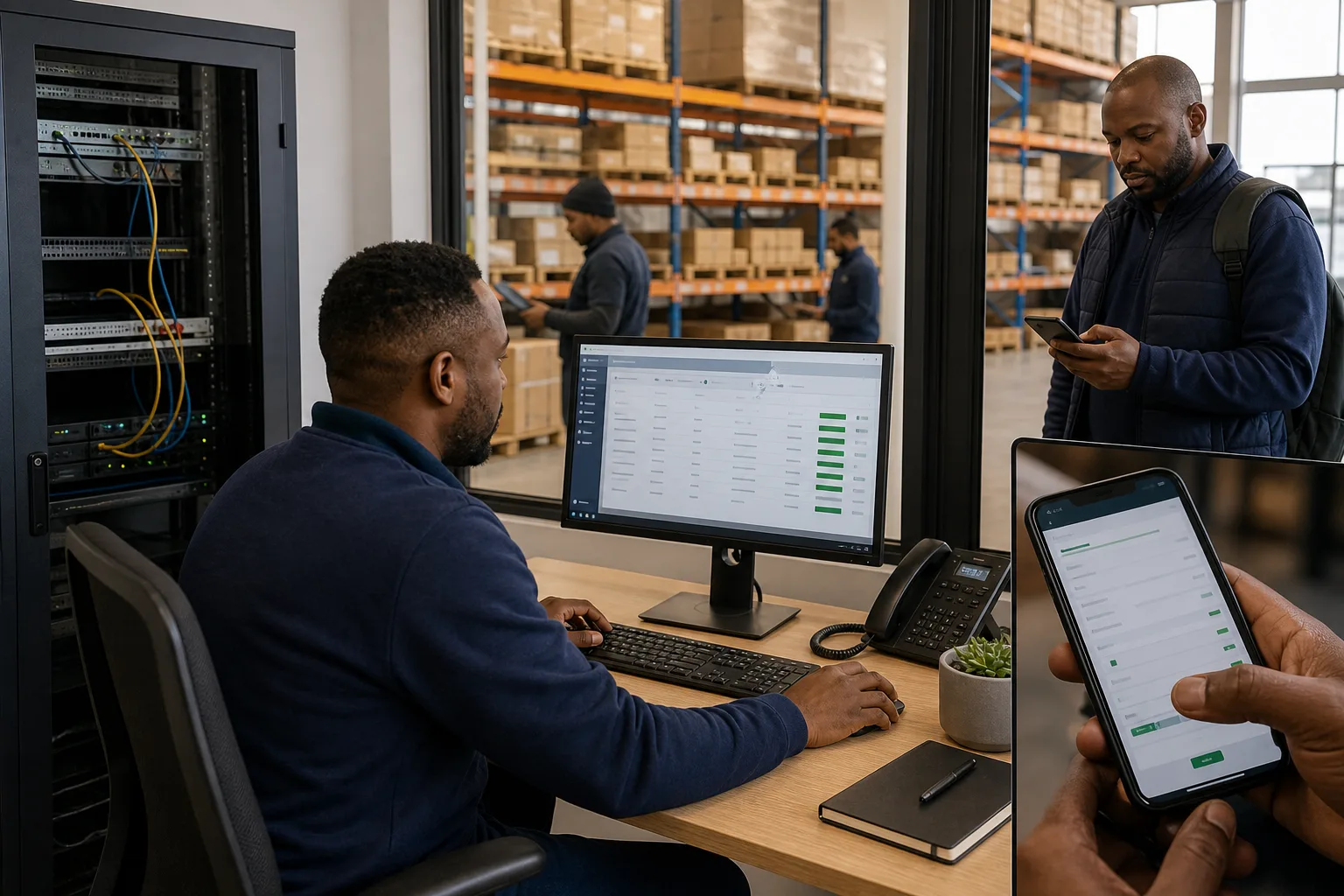 Field order workflow from a South African sales representative through validation and retry-safe processing to an SAP Business One sales document