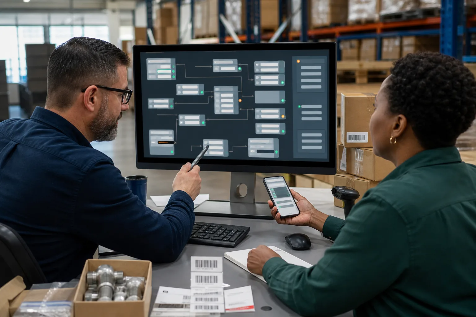 South African distribution specialists mapping customer branches stock codes customer part numbers units warehouses prices and sales order rules for SYSPRO