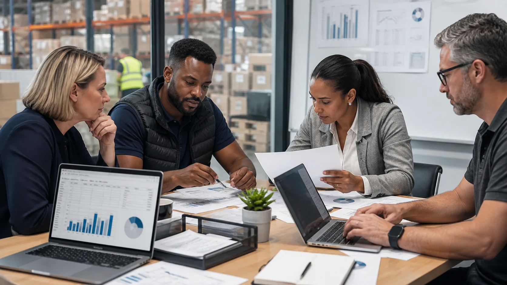 South African accounting warehouse and sales teams reconciling field orders customers inventory policy and QuickBooks references