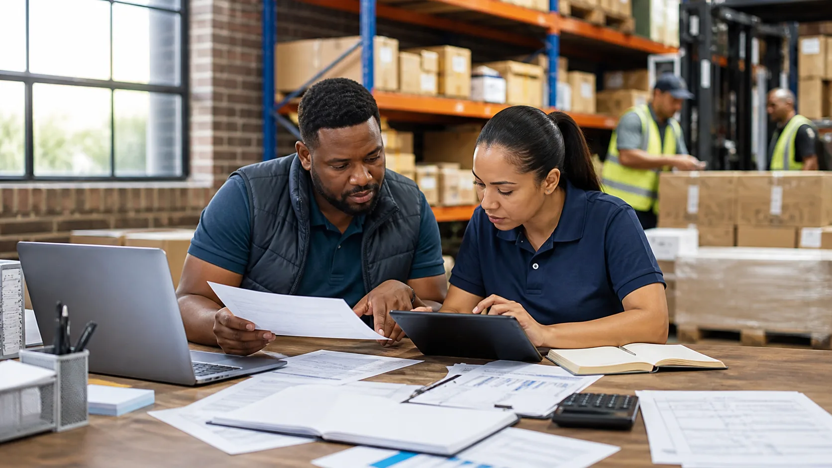 South African distribution finance and operations staff reconciling mobile field orders with Sage or Pastel accounting records